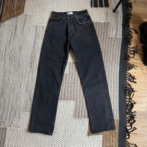 AGOLDE 90's Pinch Waist Black Tea Size 25